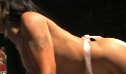 Ebony gets filmed in a strip club as she's performing and she is a dancing goddess