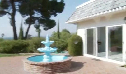 Horny black girl sucks a white cock and gets fucked backyard in a massive orgy