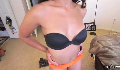 Curvy young ebony teen slobbers on a hard white cock before riding it balls deep