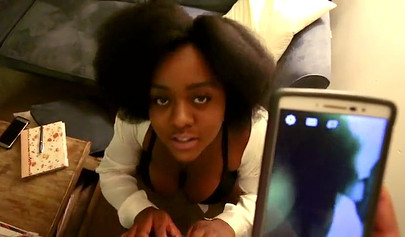 Stepsister with huge tits and curly hair cheats on boyfriend