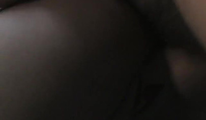 Gorgeous ebony babe gets fucked in her tiny little asshole