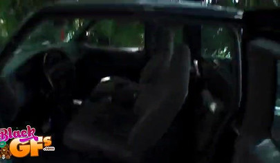 Black babe sucks cock and just can't get enough sucking