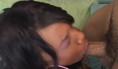 Black babe with tattoos on her ass cheeks gets fucked