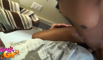 Black chick takes break from getting ready to fuck hard