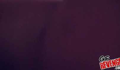 Ebony babe showers and gets filmed while doing it too