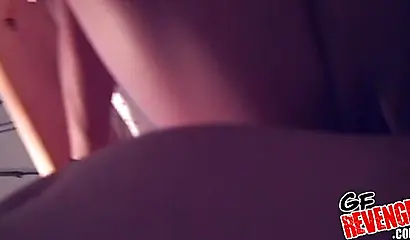 Ebony babe showers and gets filmed while doing it too