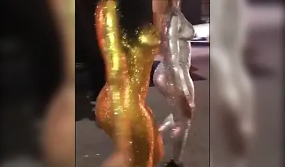 Gorgeous black women in all sorts of sexy body paint