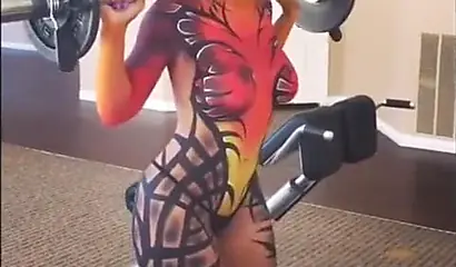 Gorgeous black women in all sorts of sexy body paint