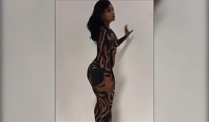 Gorgeous black women in all sorts of sexy body paint