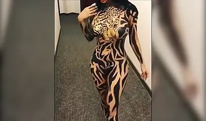 Gorgeous black women in all sorts of sexy body paint