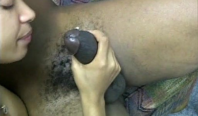 Buff black dude fucks a hot and cute black girl