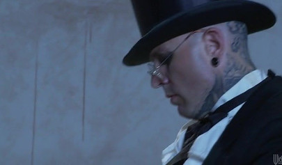 Black and white maid dolls come to life to fuck