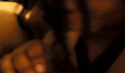 Tattooed black girl with huge ass and tits gets fucked