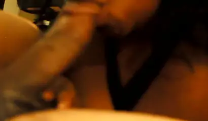 Tattooed black girl with huge ass and tits gets fucked