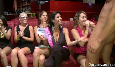 Gorgeous black girls just love sucking cock with their friends