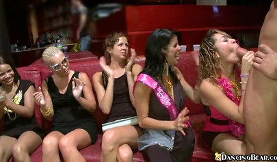 Gorgeous black girls just love sucking cock with their friends