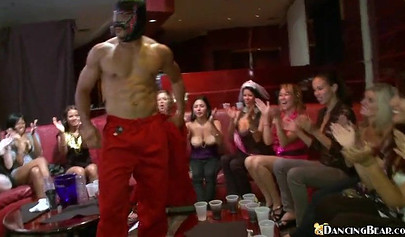 Hot black chicks at a party get a hot facial