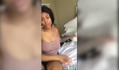 Thick black girl shakes her fat ass cheeks and also her massive thick titties