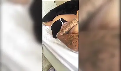 Thick black girl shakes her fat ass cheeks and also her massive thick titties