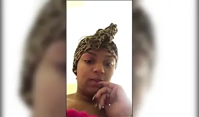 Thick black girl shakes her fat ass cheeks and also her massive thick titties