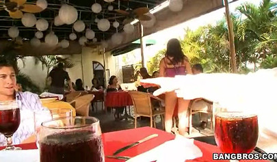 Big booty white girl gets groped by bicurious black girl with an amazing body