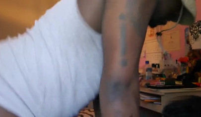 Tight ebony lass gets drilled by her mature boyfriend while moaning very loudly