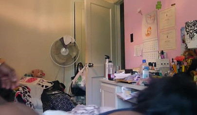 Tight ebony lass gets drilled by her mature boyfriend while moaning very loudly