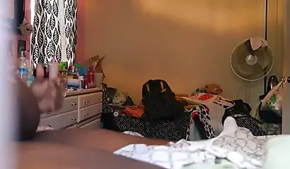 Tight ebony lass gets drilled by her mature boyfriend while moaning very loudly