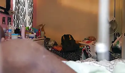 Tight ebony lass gets drilled by her mature boyfriend while moaning very loudly