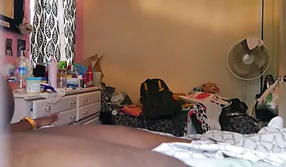 Tight ebony lass gets drilled by her mature boyfriend while moaning very loudly