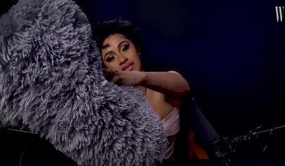 A sexy video of the ebony cutie Cardi B showing off her ASMR skills for cam