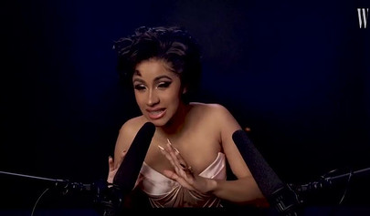 A sexy video of the ebony cutie Cardi B showing off her ASMR skills for cam