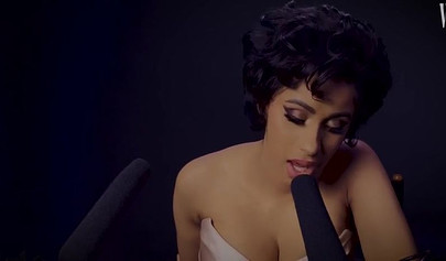 A sexy video of the ebony cutie Cardi B showing off her ASMR skills for cam