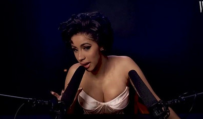 A sexy video of the ebony cutie Cardi B showing off her ASMR skills for cam