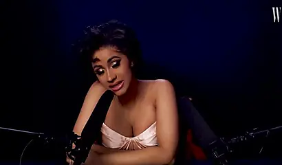 A sexy video of the ebony cutie Cardi B showing off her ASMR skills for cam