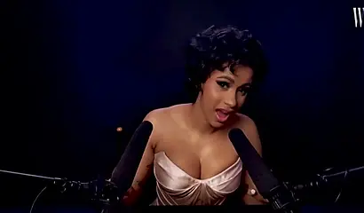 A sexy video of the ebony cutie Cardi B showing off her ASMR skills for cam