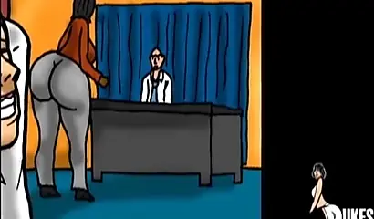 Ebony teacher with a giant ass has sex with her white student and loves it all