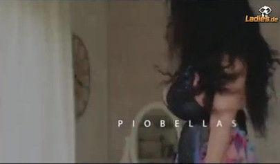 Black chick with implants shows her massive titties and loves the feeling of it