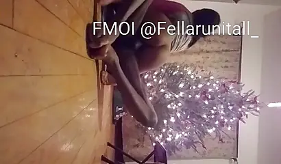 Black gal with a big fat booty gets that throat fucked by her horny hung BF