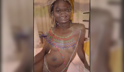 Hot black girls get their tight pussies put on display for the camera and smile