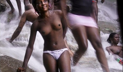 Hot black girls get their tight pussies put on display for the camera and smile