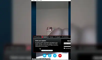 Submissive ebony teen spreads her cheeks and reveals a wonderful pussy on Skype