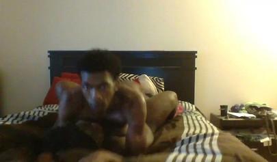 Skinny black dude drills a thick black cutie and makes her moan very loudly