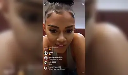 Enticing black vixen twerks and makes those big fat cheeks clap on the camera