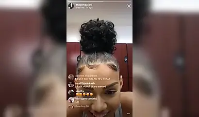 Enticing black vixen twerks and makes those big fat cheeks clap on the camera