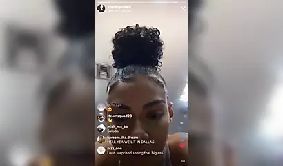 Enticing black vixen twerks and makes those big fat cheeks clap on the camera