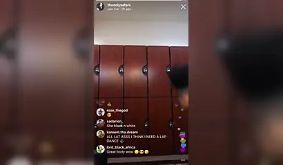 Enticing black vixen twerks and makes those big fat cheeks clap on the camera