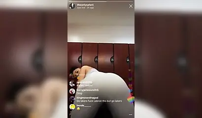 Enticing black vixen twerks and makes those big fat cheeks clap on the camera