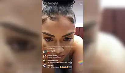 Enticing black vixen twerks and makes those big fat cheeks clap on the camera