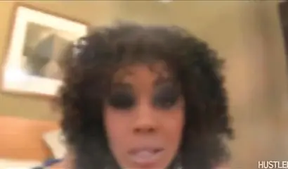 Big booty ebony cutie feels up on that tight little cunt of hers and moans loud